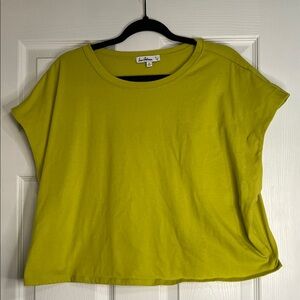 Sam Edelman Chartreuse Short Sleeve Tee